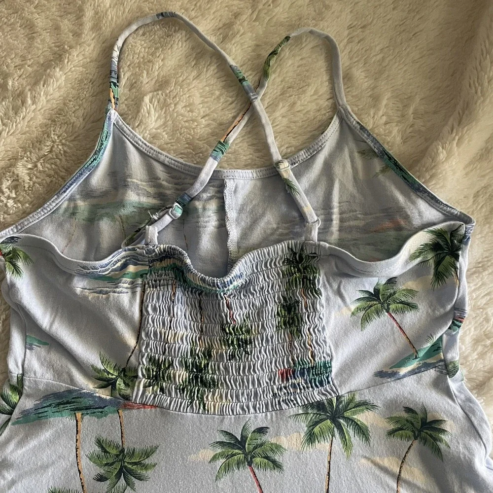 Old Navy Cami Dress Knit Tropical Coastal Casual Size 14